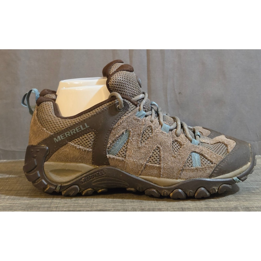 Merrell Deverta 2 Hiking Shoes Women's Size 7 Brown Blue